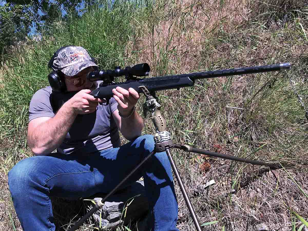 Marshall Hatfield is trying his hand at shooting the Savage Ultralite.